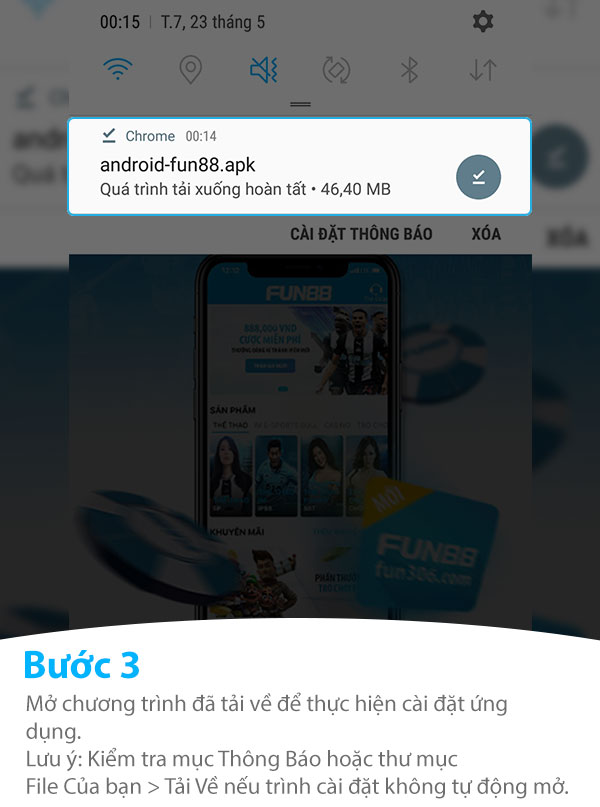 Hướng dẫn cách tải App Fun88 về điện thoại