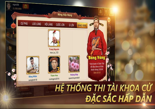 Luật chơi Chắn sân đình online